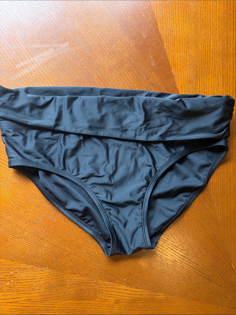 ISABEL Maternity High Waist Swim Bottoms in Black Size M